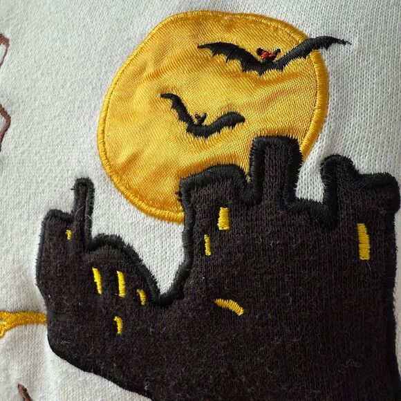 Holiday Editions Halloween Embroidered Applique Sweatshirt S - Picture 5 of 7